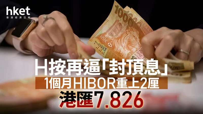 HIBOR走勢 1個月HIBOR重上2厘與創3個月新高，業主超低息蜜月期或提早結束
